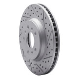 R1 06-16 Buick Lucerne Front Right Drilled & Slotted Geo-Carbon Rotor