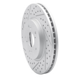 R1 07-16 Acura Rdx Front Left Drilled & Slotted Geo-Carbon Rotor