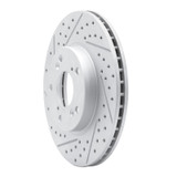 R1 98-22 Acura Csx Front Left Drilled & Slotted Geo-Carbon Rotor