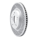 R1 13-22 Honda Accord Sedan Front Right Drilled & Slotted Geo-Carbon Rotor