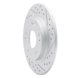 R1 11-15 Honda Cr-Z Rear Right Drilled & Slotted Geo-Carbon Rotor
