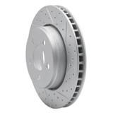 R1 07-12 Dodge Nitro Front Right Drilled & Slotted Geo-Carbon Rotor