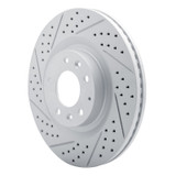 R1 07-15 Mazda Cx-9 Front Left Drilled & Slotted Geo-Carbon Rotor