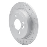 R1 02-15 Mini Cooper (Excl Clubman Rear Right Drilled & Slotted Geo-Carbon Rotor