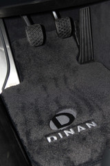 Dinan 17-20 BMW 430i F32/F82 Signature Floor Mats Black w/ Silver Logo - Set of 4