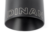 Dinan Double-Walled 4.5in Clamp-On Exhaust Tip - Black - 4.5in Outlet / 3in Inlet