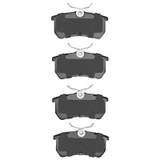 R1 01-19 Ford Fiesta Rear Semi Met Brake Pads
