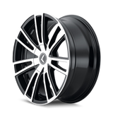 Kraze KR183 Spectra 20x8.5 / 5x110/127 BP / 38mm Offset / 72.62mm Hub Gloss Black Machined Wheel