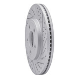 R1 03-11 Ford Crown Victoria Front Right Drilled & Slotted Geo-Carbon Rotor