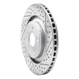 R1 08-14 Chrysler 200 Front Right Drilled & Slotted Geo-Carbon Rotor