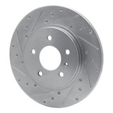 R1 05-05 Buick TERRAZA Rear Left Drilled & Slotted Silver Brake Rotor
