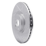 R1 16-26 Volvo XC90 Front Right Drilled & Slotted Silver Brake Rotor