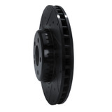 R1 15-23 Mercedes-Benz C300 Sedan Front Left Drilled & Slotted Black Brake Rotor