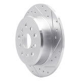 R1 98-10 Lexus IS300 Rear Right Drilled & Slotted Silver Brake Rotor