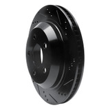 R1 98-02 Chevrolet Camaro Rear Right Drilled & Slotted Black Brake Rotor
