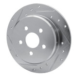 R1 95-03 Chrysler PT Cruiser Rear Left Drilled & Slotted Silver Brake Rotor