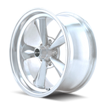 Ridler 675 15x7 / 5x120.65 BP / 0mm Offset / 83.82mm Hub Polished Wheel
