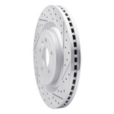 R1 13-19 Ford Taurus Excl Sho Front Right Drilled & Slotted Geo-Carbon Rotor