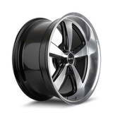 Ridler 652 20x8.5 / 5x127 BP / 0mm Offset / 83.82mm Hub Gls Blk w/ Diamond Cut Face & Lip Wheel