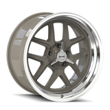 Ridler 610 20x8.5 / 5x127 BP / 0mm Offset / 83.82mm Hub Gloss Grey Polished Wheel