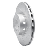 R1 00-03 BMW M5 Left Front Drilled & Slotted Geo-Carbon Rotor
