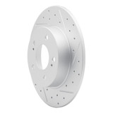 R1 94-04 Infiniti I35 Rear Right Drilled & Slotted Geo-Carbon Rotor