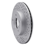 R1 99-08 BMW 325Xi Front Right Drilled & Slotted Geo-Carbon Rotor