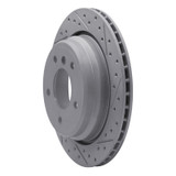 R1 96-03 BMW 530I Rear Right Drilled & Slotted Geo-Carbon Rotor