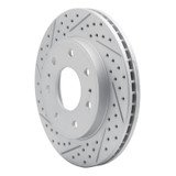 R1 04-11 Ford F-150 Rwd Rear Left Drilled & Slotted Geo-Carbon Rotor
