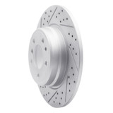 R1 91-01 BMW 850Ci Rear Left Drilled & Slotted Geo-Carbon Rotor