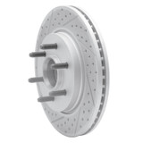 R1 04-08 Ford F-150 Rwd Front Left Drilled & Slotted Geo-Carbon Rotor