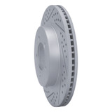 R1 02-05 Ford Explorer Front Left Drilled & Slotted Geo-Carbon Rotor