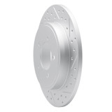 R1 02-10 Ford Explorer Rear Right Drilled & Slotted Geo-Carbon Rotor