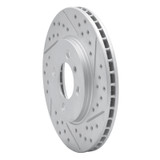 R1 84-91 BMW 325E Front Right Drilled & Slotted Geo-Carbon Rotor
