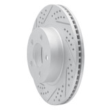 R1 01-11 Ford Explorer Sport Trac Front Left Drilled & Slotted Geo-Carbon Rotor