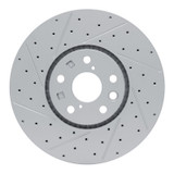 R1 06-20 Lexus Gs350 Left Front Drilled & Slotted Geo-Carbon Rotor