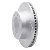 R1 99-07 Ford E-250 Rear Left Drilled & Slotted Geo-Carbon Rotor