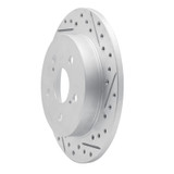 R1 15-26 Lexus Es350 Rear Right Drilled & Slotted Geo-Carbon Rotor