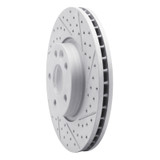 R1 07-18 Land Rover Range Rover Evoque Front Right Drilled & Slotted Geo-Carbon Rotor