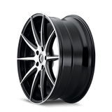 Kraze KR194 Cosmos 18x8 / 5x120 BP / 40mm Offset / 74.1mm Hub Gloss Black Machined Wheel