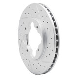 R1 90-97 Acura Cl Front Right Drilled & Slotted Geo-Carbon Rotor