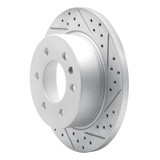 R1 06-18 Dodge Sprinter 3500 Rear Right Drilled & Slotted Geo-Carbon Rotor