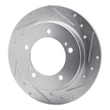 R1 83-98 Chevrolet Tracker Front Left Drilled & Slotted Silver Brake Rotor