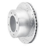 R1 05-12 Ford F-250 4WD (Super Duty) Rear Right Drilled & Slotted Silver Brake Rotor