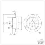 DFC 84-91 BMW 325is Rear Brake Rotor