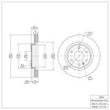 DFC 07-17 Buick Enclave Front Brake Rotor