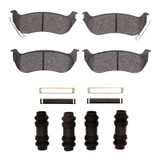 R1 2003-2010 Ford Explorer Sport Trac Rear R1 Ceramic Pads & Hardware Kit