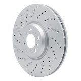 DFC 15-19 BMW X5 Left Front Drilled Hi-Carbon Alloy Geomet Coated Rotor