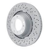 DFC 16-23 Porsche 718 Cayman Left Rear Drilled Hi-Carbon Alloy Geomet Coated Rotor