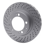 DFC 94-98 Porsche 911 Left Front Drilled GeoSPEC Coated Rotor